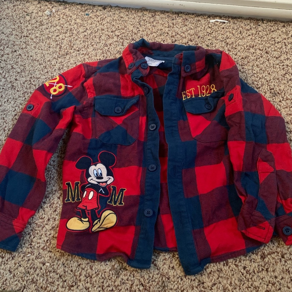 Mickey Mouse Disney flannel jacket